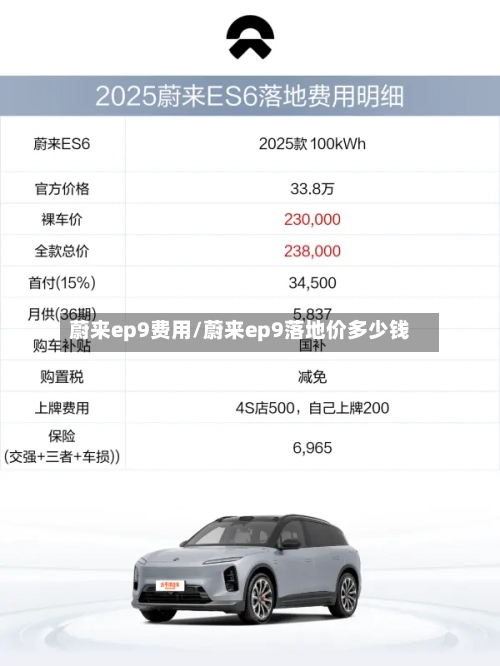 蔚来ep9费用/蔚来ep9落地价多少钱-第2张图片