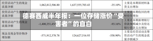 德赛西威半年报：一位存储涨价“受害者”的自白