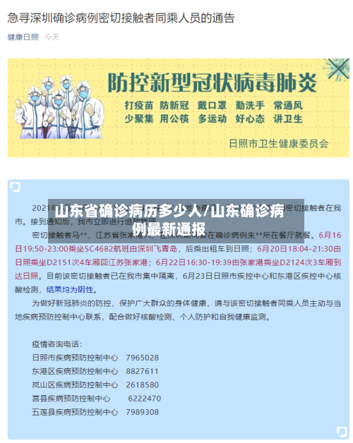 山东省确诊病历多少人/山东确诊病例最新通报
