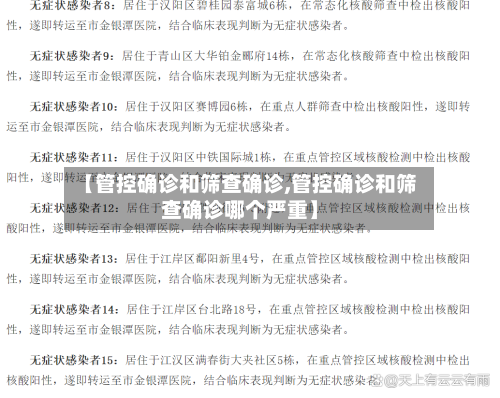 【管控确诊和筛查确诊,管控确诊和筛查确诊哪个严重】-第3张图片