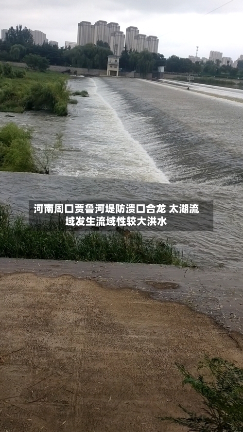 河南周口贾鲁河堤防溃口合龙 太湖流域发生流域性较大洪水