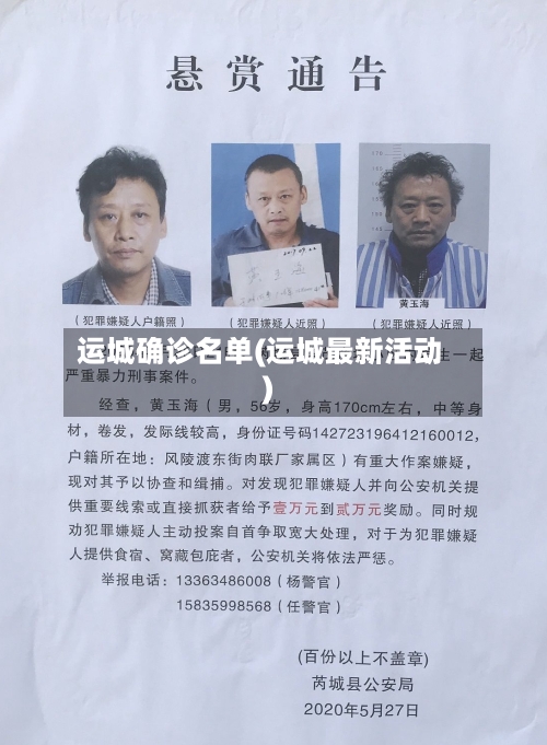 运城确诊名单(运城最新活动)