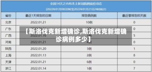 【斯洛伐克新增确诊,斯洛伐克新增确诊病例多少】-第2张图片