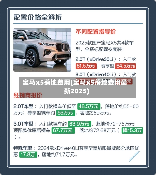 宝马x5落地费用(宝马x5落地费用最新2025)-第1张图片