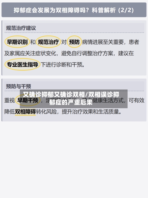 又确诊抑郁又确诊双相/双相误诊抑郁症的严重后果-第2张图片