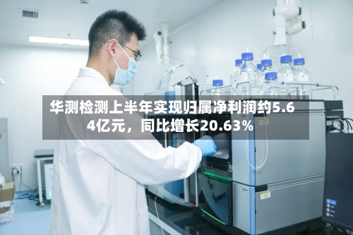 华测检测上半年实现归属净利润约5.64亿元	，同比增长20.63%-第2张图片