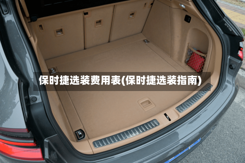 保时捷选装费用表(保时捷选装指南)-第3张图片