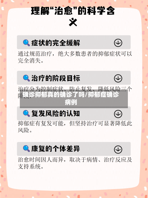 确诊抑郁真的确诊了吗/抑郁症确诊病例