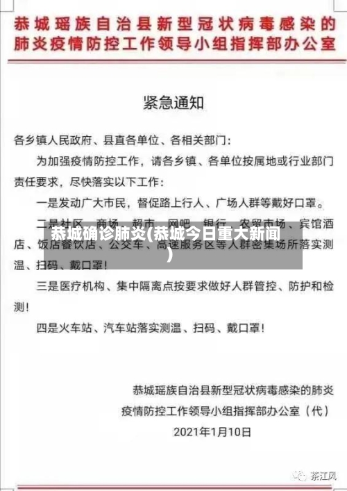 恭城确诊肺炎(恭城今日重大新闻)-第2张图片