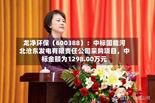 龙净环保（600388）：中标国能河北沧东发电有限责任公司采购项目	，中标金额为1298.00万元-第2张图片