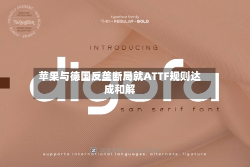 苹果与德国反垄断局就ATTF规则达成和解-第2张图片
