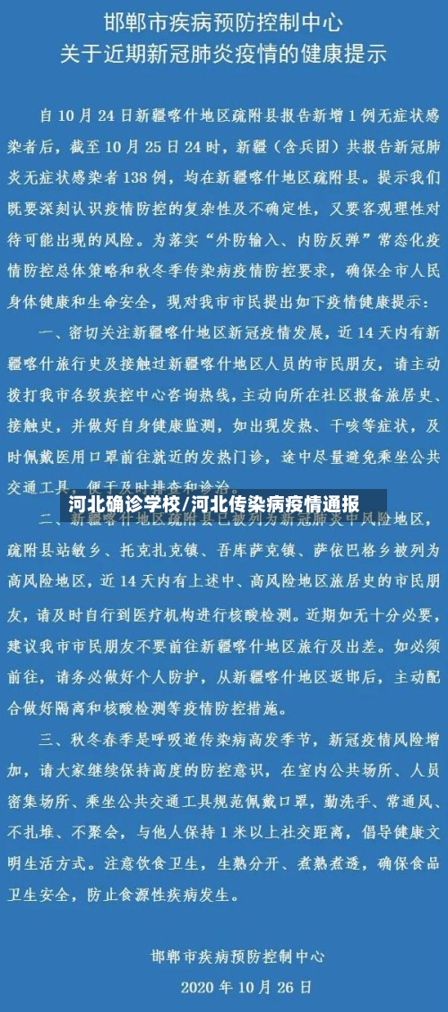 河北确诊学校/河北传染病疫情通报-第2张图片