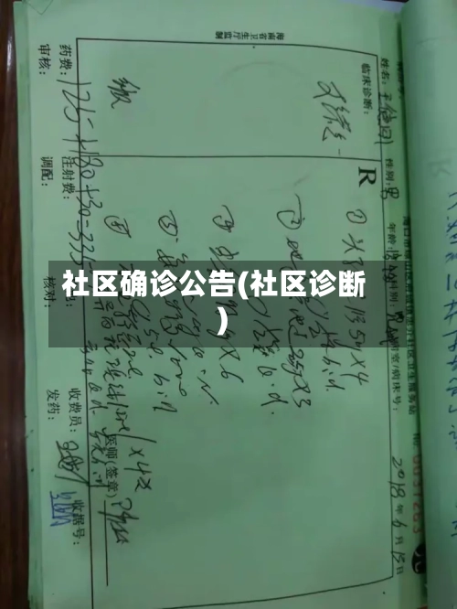 社区确诊公告(社区诊断)-第2张图片
