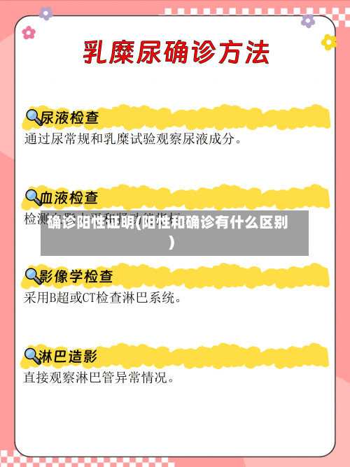 确诊阳性证明(阳性和确诊有什么区别)