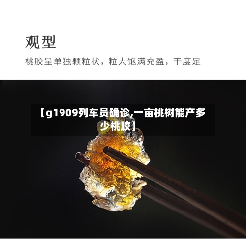 【g1909列车员确诊,一亩桃树能产多少桃胶】-第3张图片