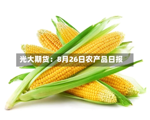 光大期货：8月26日农产品日报-第1张图片