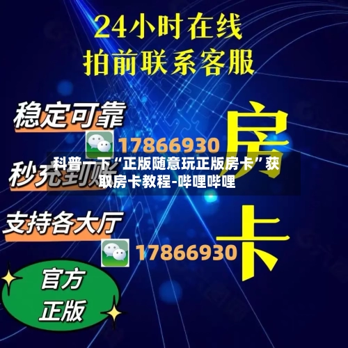 科普一下“正版随意玩正版房卡	”获取房卡教程-哔哩哔哩-第2张图片