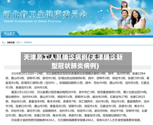 天津务工人员确诊病例(天津确诊新型冠状肺炎病例)-第2张图片