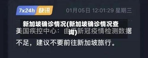 新加坡确诊情况(新加坡确诊情况查询)
