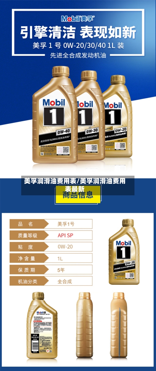 美孚润滑油费用表/美孚润滑油费用表最新-第2张图片
