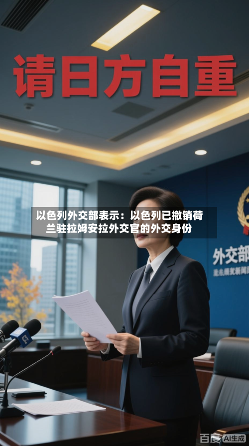 以色列外交部表示：以色列已撤销荷兰驻拉姆安拉外交官的外交身份-第2张图片