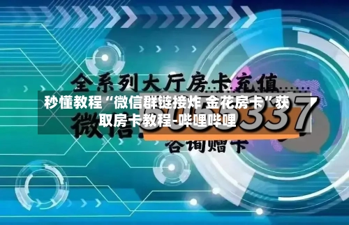 秒懂教程“微信群链接炸 金花房卡	”获取房卡教程-哔哩哔哩-第2张图片