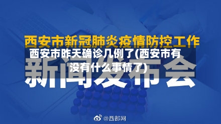 西安市昨天确诊几例了(西安市有没有什么事情了)-第3张图片