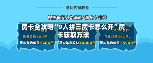 房卡全攻略“9人拼三房卡怎么开	”房卡获取方法-第3张图片