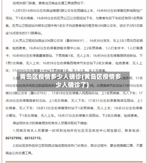 黄岛区疫情多少人确诊(黄岛区疫情多少人确诊了)