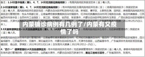内蒙确诊病例有几例了/内蒙有又疫情了吗