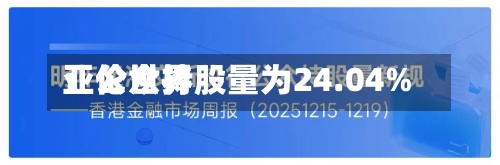亚伦世界：公众持股量为24.04%-第1张图片