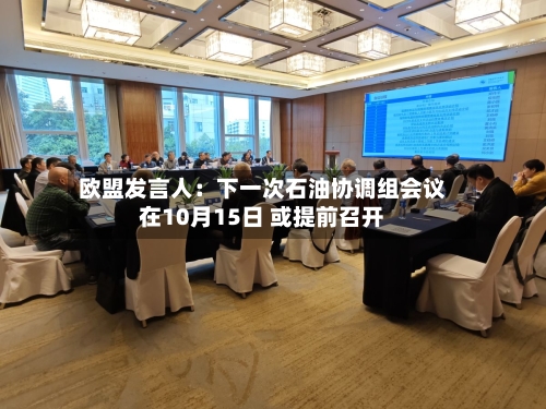 欧盟发言人：下一次石油协调组会议在10月15日 或提前召开-第2张图片