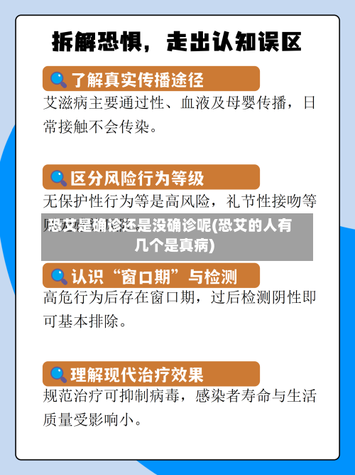 恐艾是确诊还是没确诊呢(恐艾的人有几个是真病)-第3张图片