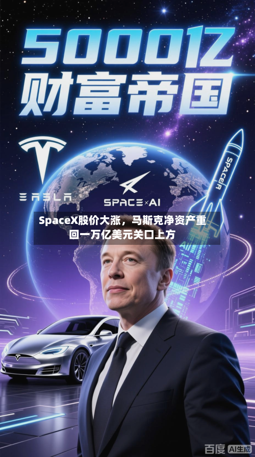 SpaceX股价大涨，马斯克净资产重回一万亿美元关口上方-第2张图片
