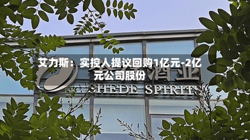 艾力斯：实控人提议回购1亿元-2亿元公司股份-第2张图片