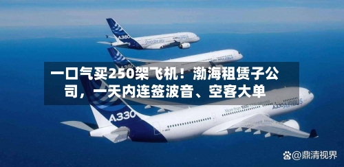 一口气买250架飞机！渤海租赁子公司	，一天内连签波音、空客大单-第2张图片