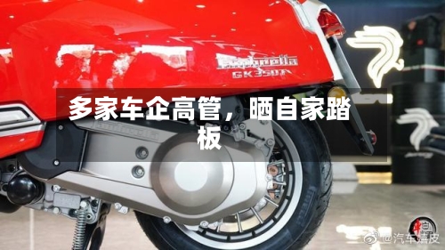 多家车企高管	，晒自家踏板-第1张图片