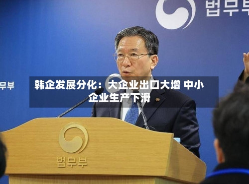 韩企发展分化：大企业出口大增 中小企业生产下滑