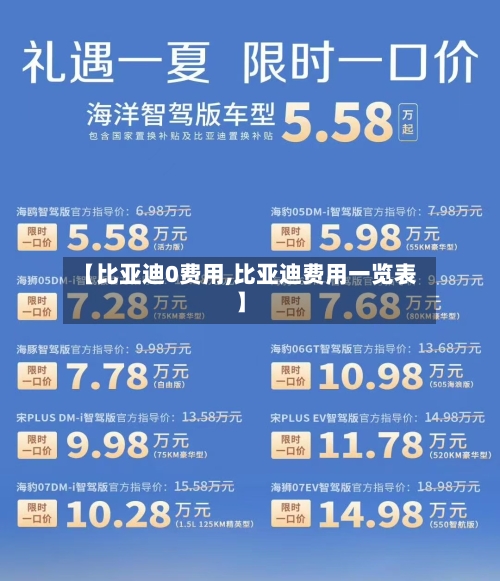 【比亚迪0费用,比亚迪费用一览表】-第2张图片