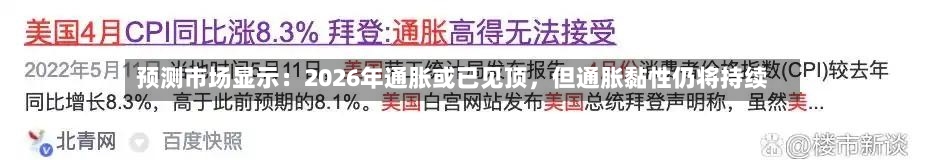 预测市场显示：2026年通胀或已见顶，但通胀黏性仍将持续-第3张图片