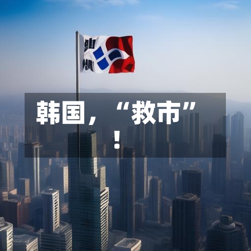 韩国，“救市”！
