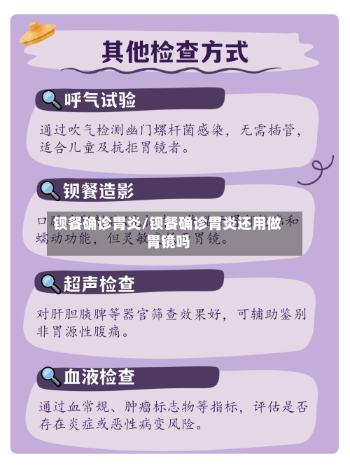 钡餐确诊胃炎/钡餐确诊胃炎还用做胃镜吗-第3张图片
