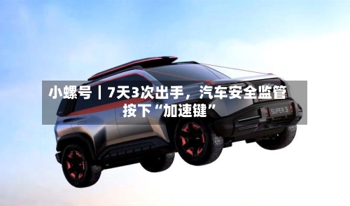 小螺号｜7天3次出手，汽车安全监管按下“加速键	”-第2张图片
