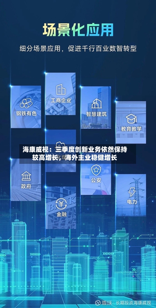 海康威视：三季度创新业务依然保持较高增长	，海外主业稳健增长-第2张图片