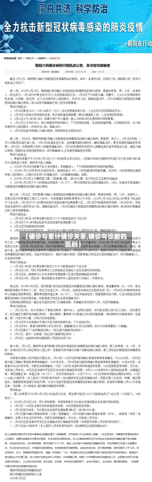 【确诊与累计确诊关系,确诊与诊断的区别】