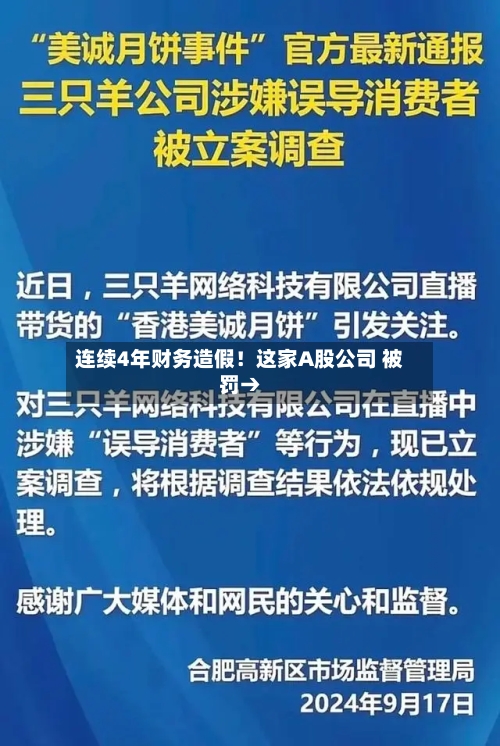 连续4年财务造假！这家A股公司 被罚→-第2张图片