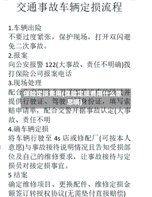 保险定损费用(保险定损费用什么意思啊)-第2张图片