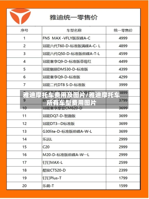 雅迪摩托车费用及图片/雅迪摩托车所有车型费用图片-第2张图片